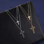 Collier double croix 4