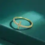 Bague croix or 1