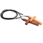 Collier croix bois 2