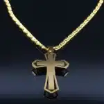 Collier croix catholique homme 4