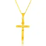 Collier croix chrétienne or 5