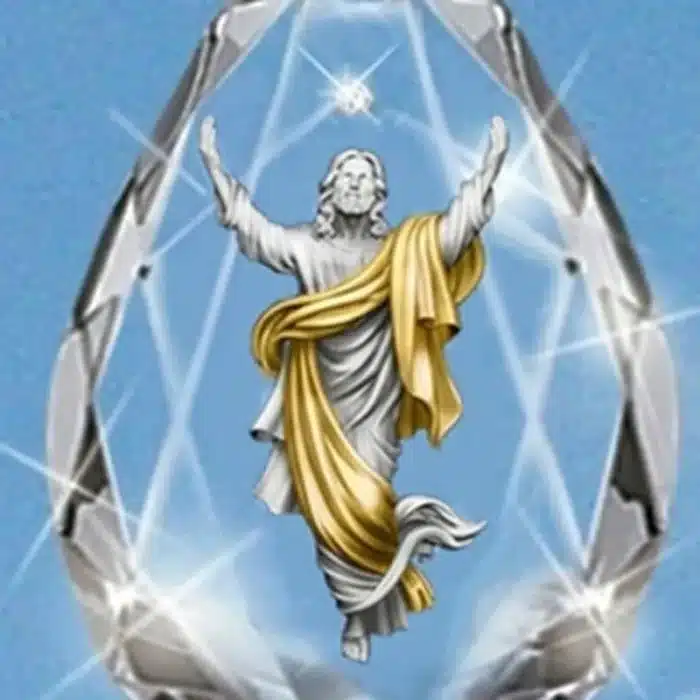 Collier cristal Jésus 4