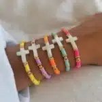 Bracelet croix coquillage 4