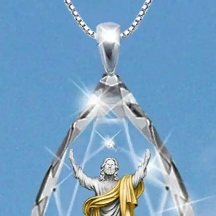 Collier cristal Jésus 2