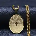 Collier gravé “Padre Nuestro” 6