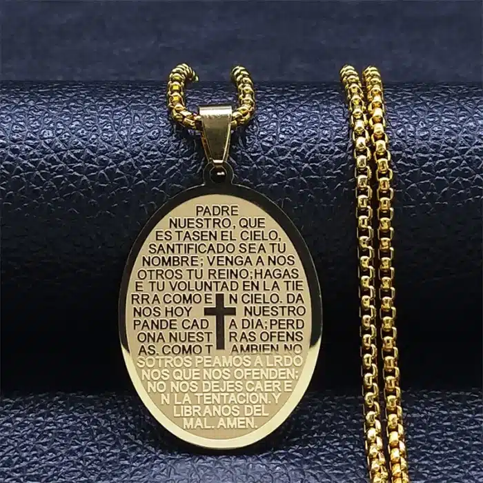 Collier gravé “Padre Nuestro” 6