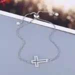 Collier croix cuivre 14