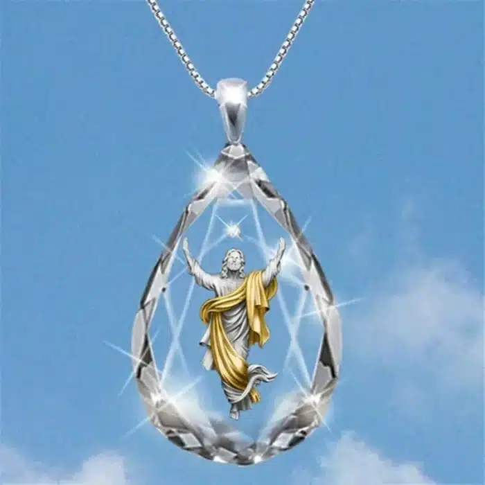 Collier cristal Jésus 1
