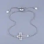 Collier croix cuivre 16