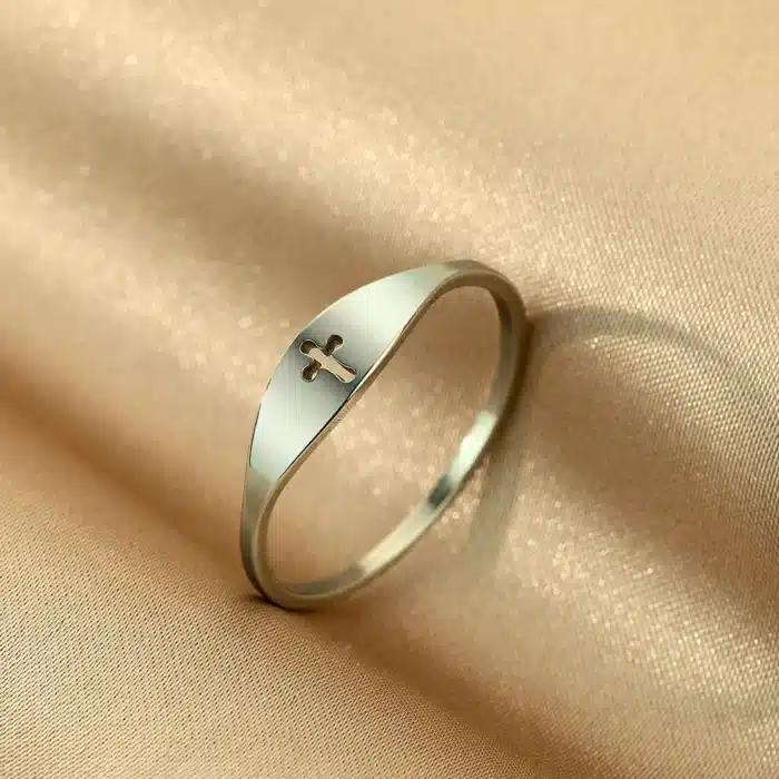 Bague chrétienne femme 5