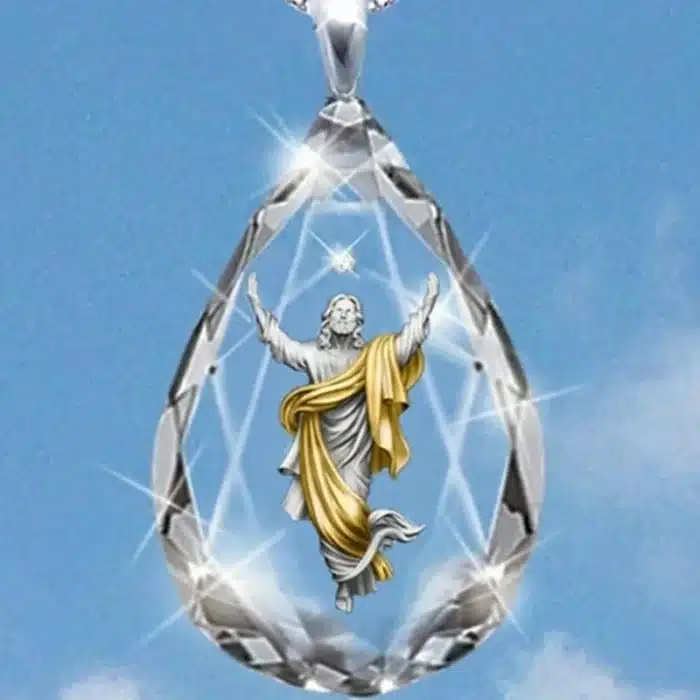 Collier cristal Jésus 3