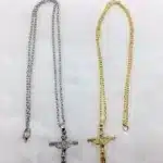 Collier homme croix chrétienne 14