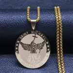 Médaille baptême ange moderne 2