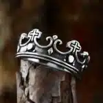 Bague croix couronne 2