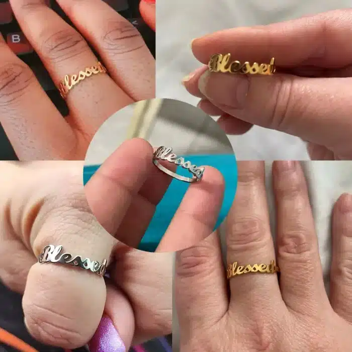 Bague "blessed" 5