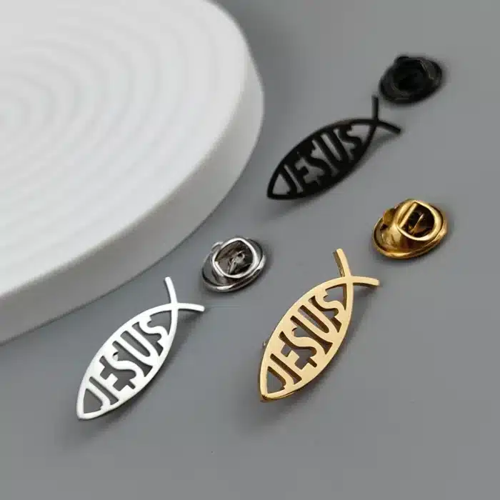 Broche poisson Jésus 1
