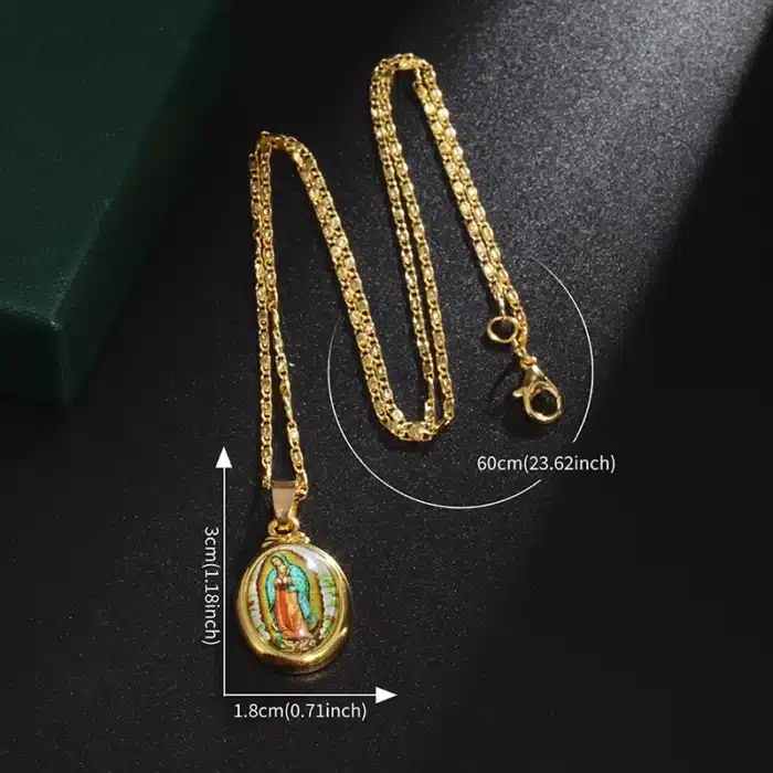 Collier pendentif Vierge Marie 6