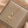 Collier croix arrondie