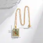 Collier pendentif Vierge Marie 16