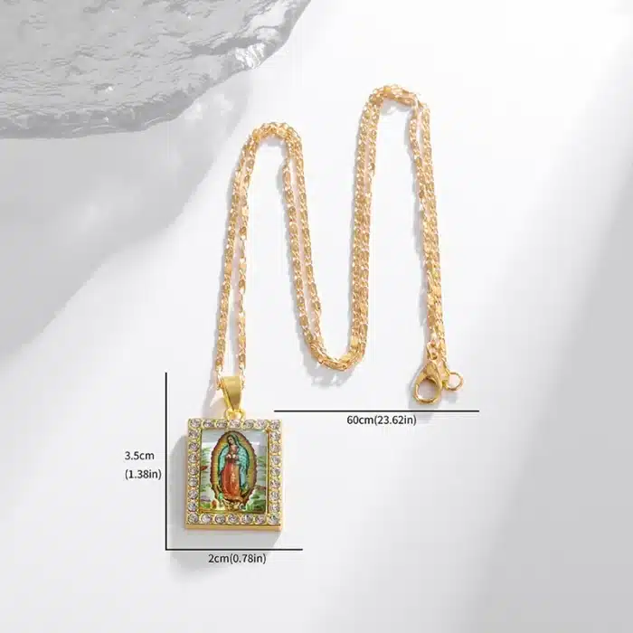 Collier pendentif Vierge Marie 16
