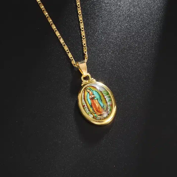 Collier pendentif Vierge Marie 2