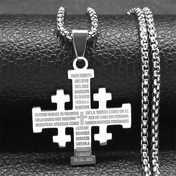 Collier croix de Jérusalem 2