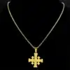 Collier croix de Jérusalem