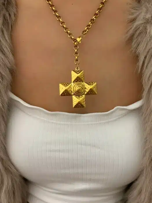 Collier pendentif plaqué or 1