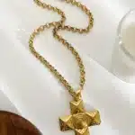 Collier pendentif plaqué or 6