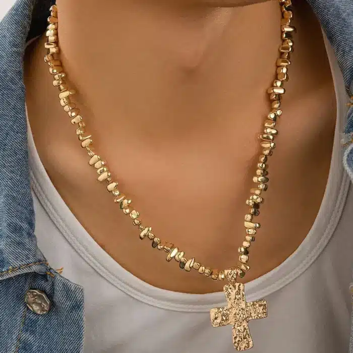 Chaine religieuse grande croix 2