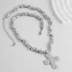 Chaine religieuse grande croix 13