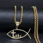 Collie pendentif Ichthus 4
