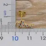 Boucles d'oreilles croix arc-en-ciel 2