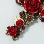 boucles d'oreilles roses religieuses 6