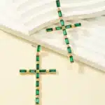 Boucles d'oreilles croix classique 6