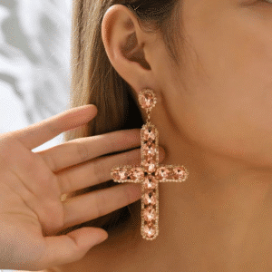 Pendants d'oreilles religieux colorés