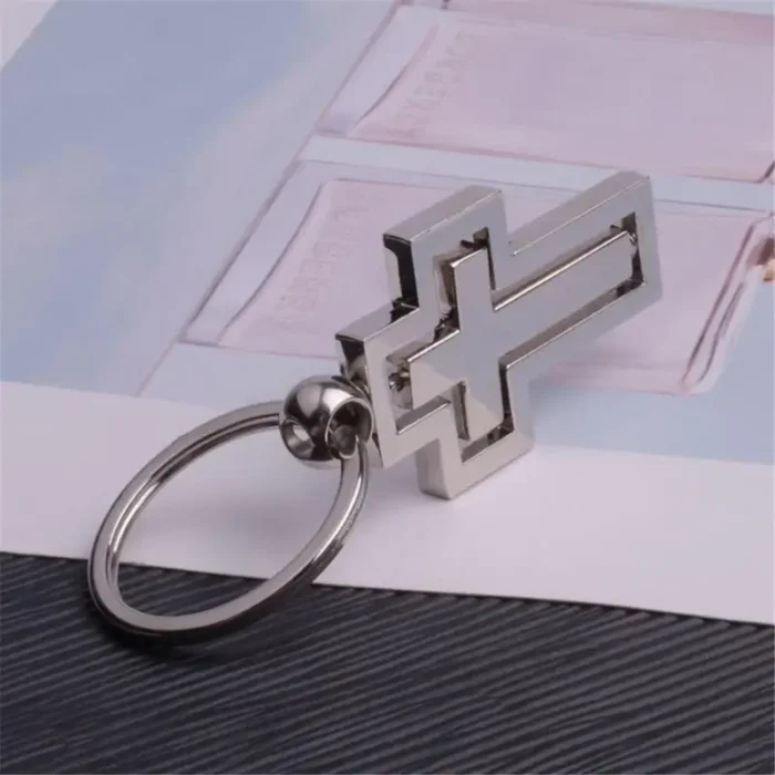 Porte-clés croix rotative 16