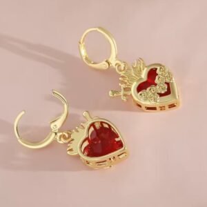 Boucle d'oreille sacré cœur de Jésus