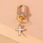 Porte-clés croix cadenas 3