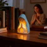 Veilleuse sculpture Vierge Marie 11