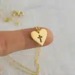Collier cœur évidé 1