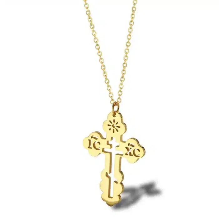 Colliers pendentif croix orthodoxe 4