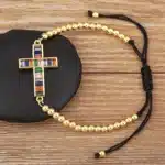 Bracelets croix coloré 12