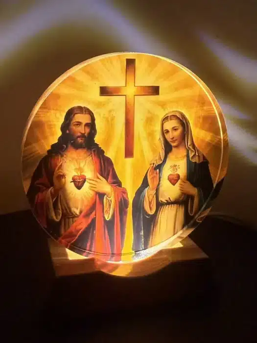 Veilleuse jésus et vierge marie 1