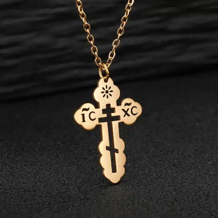 Colliers pendentif croix orthodoxe 1