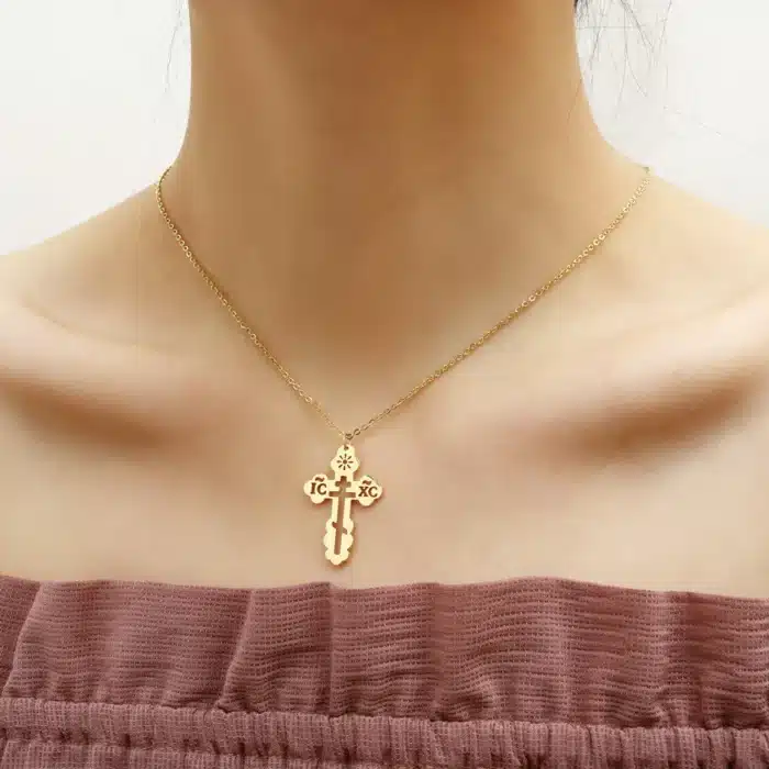 Colliers pendentif croix orthodoxe 13