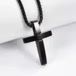 Collier croix à Surface incurvée 4