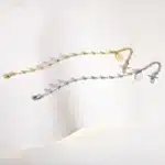 Bracelet chapelet croisé en zircone 4