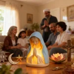 Veilleuse sculpture Vierge Marie 10