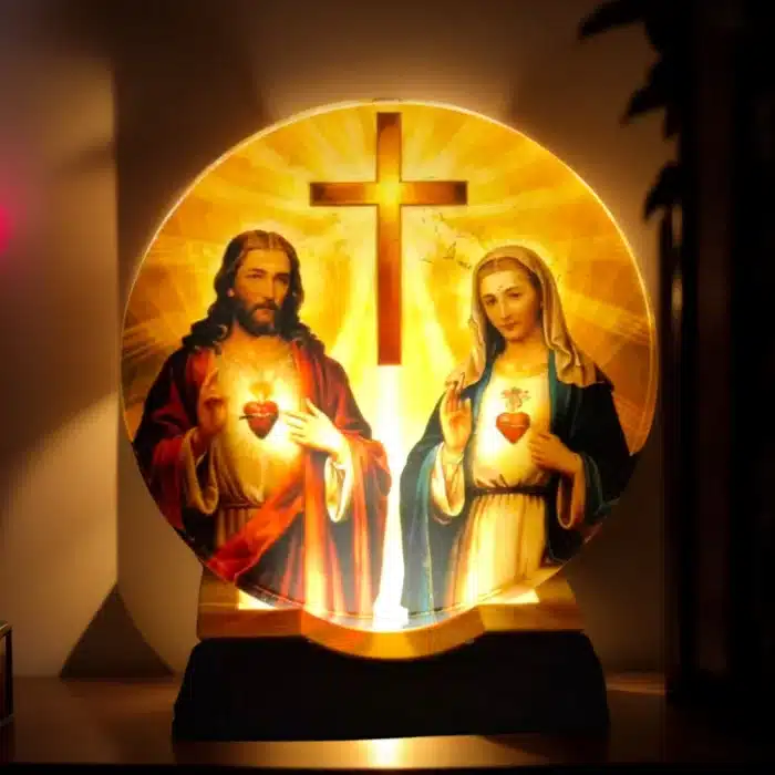 Veilleuse jésus et vierge marie 4